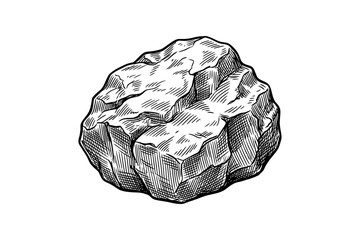 Hand Drawn Rock Engraving Vector © lucky