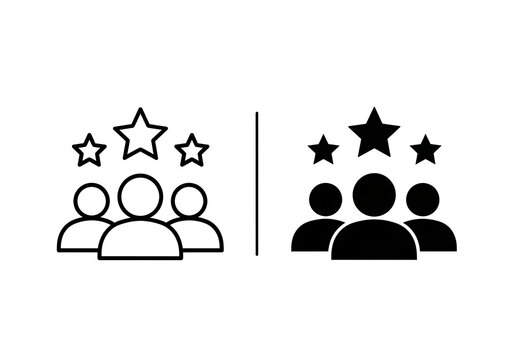 Customer review and rating icons with stars feedback customer evaluation satisfaction business excellence analysis marketing experience