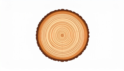 Fototapeta premium Flat Tree Ring Cross Section
