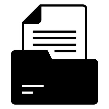 File icon with solid or glyph style