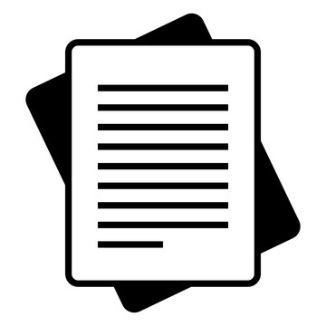 Draft icon with solid or glyph style