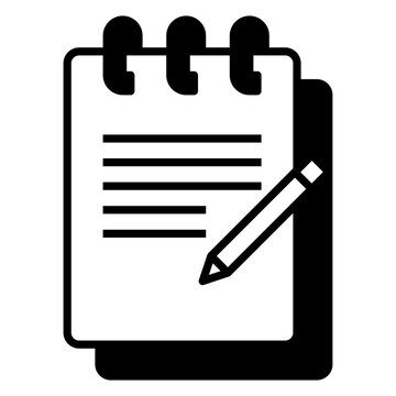 Minutes icon with solid or glyph style