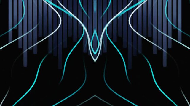 abstract blue linear wave pattern motion background