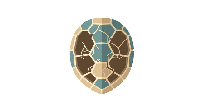 Colorful Geometric Turtle Shell Pattern Design.