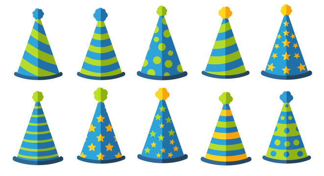 Colorful Party Hats for Celebrations.