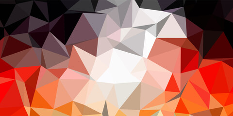 Obraz premium Geometric triangle pattern background with blue gradient effect featuring low poly style design elements for modern digital wallpapers or creative visual presentations.