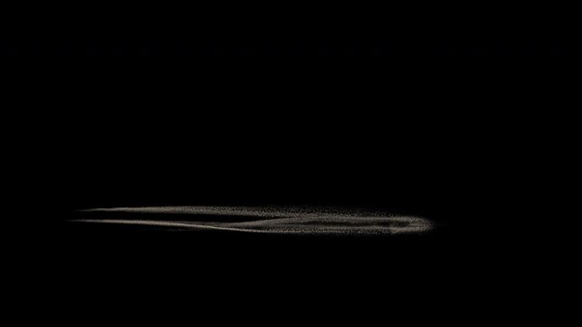 a speed Boat Water Trail animation with splshes and white foam
