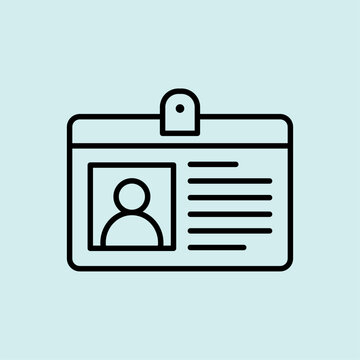 Identification Agent Badge ID Card Icon