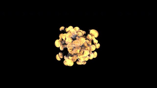 A fire explosion with flames. Can be used for projects with where a backdraft backgrounds bang big black bomb burning color concepts crash danger destruction erupting exploding explosive fire fireball