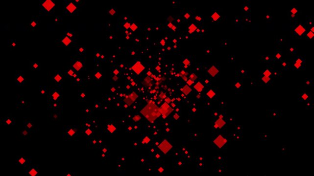 A multitude of rhombuses looming toward the viewer alpha channel