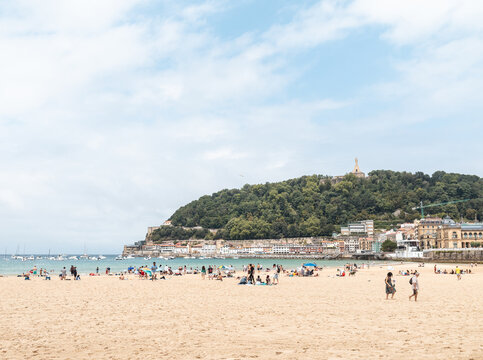 La Concha Beach in San Sebastian