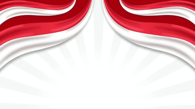 Independence day indonesia animation background