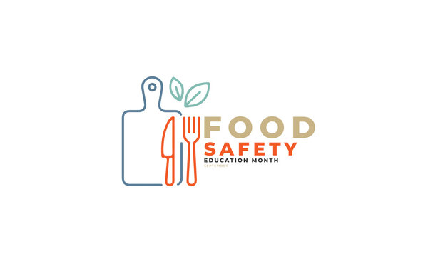 Food Safety Education Awareness Month. background, banner, card, poster, template, September month. Vector illustration.