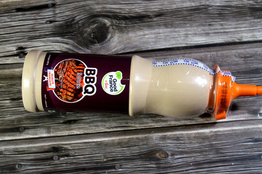 Cairo, Egypt, June 16 2026: The Good France BBQ Sauce, This condiment features a rich, tangy, and smoky flavor profile designed specifically for grilling, burgers, and dipping