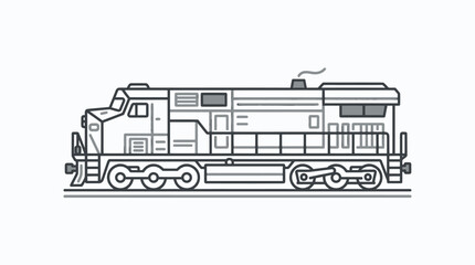 Locomotive Train Engine Railway Vehicle. © Pantun
