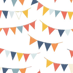 Fototapeta premium Colorful Party Banners on White