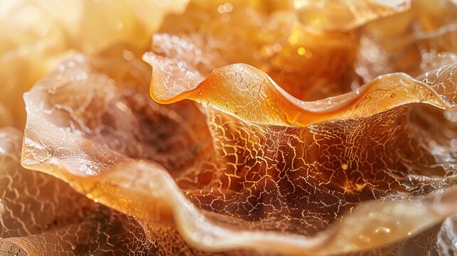 Dried soap pod seed bulges close up