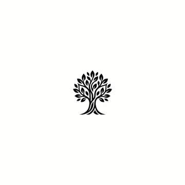 Tree logo vector icon illustration