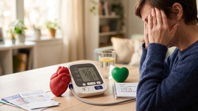 Hypertension Symptoms And Warning Signs Concept