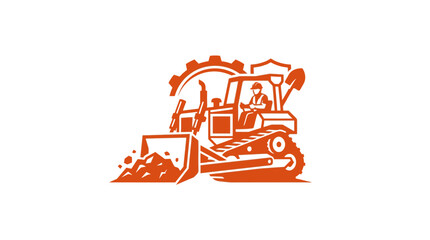 Bulldozer Construction Heavy Equipment Machine. © imam