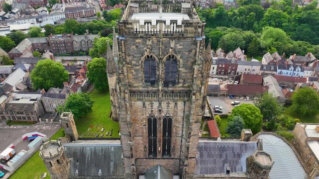 Durham Cathedral is a cathedral in the historic city center of Durham, England, UK. The Durham Castle and Cathedral is a UNESCO World Heritage Site since 1986. 