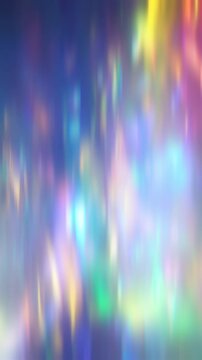 Abstract Blue Turquoise Neon Light Motion Background, Futuristic Glow