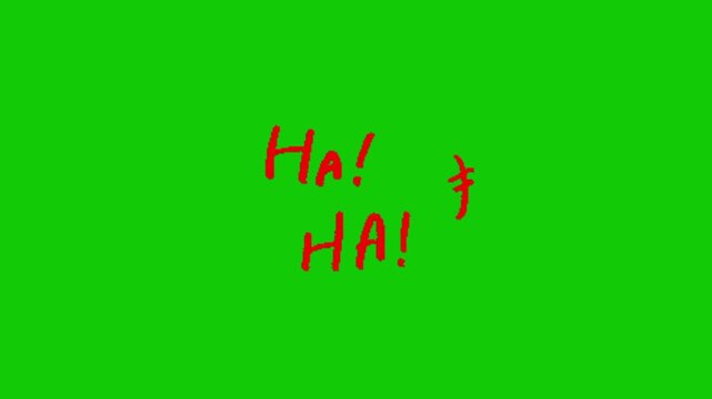 Funny Laugh Animation Green Screen Background