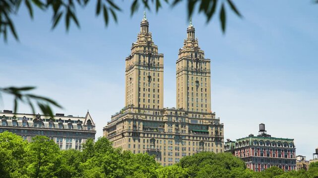 The San Remo&rsquo;s distinctive twin-tower silhouette creates a timeless Upper West Side cityscape.