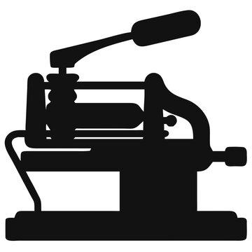 Stencil duplicator office machine icon
