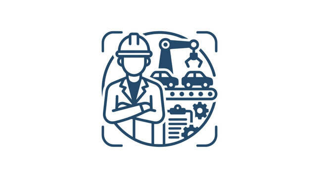 Industrial worker in safety gear.