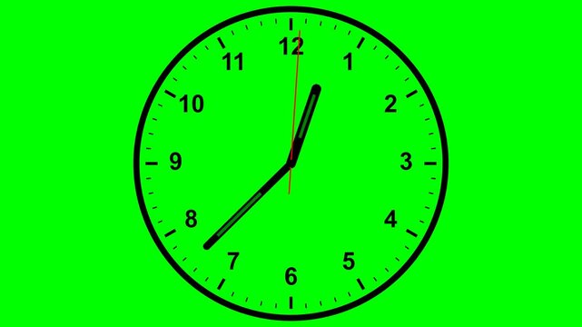 Motion green screen timer clock for location and sale countdown