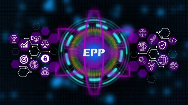 Coaching mentoring education business EPP E-learning concept. Business, Technology, Internet and network concept.4k video 