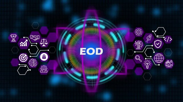  Coaching mentoring education business EOD E-learning concept. Business, Technology, Internet and network concept.4k video 