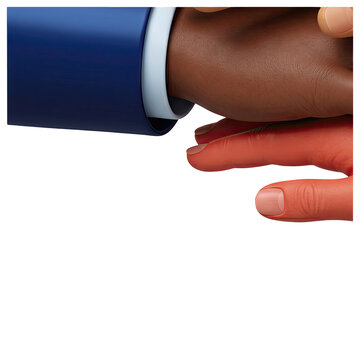 Close-up of two hands touching