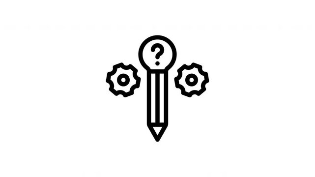 creative minimalist stroke animation