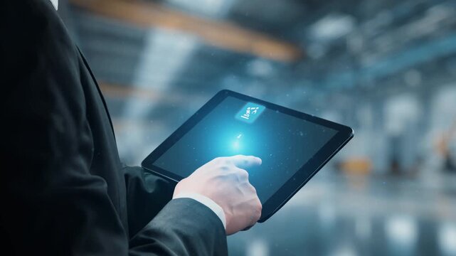 Mechanized industry automation and modern production system with robotic arms, gears, tools and logistics for efficient mechanized industry process. Gist
