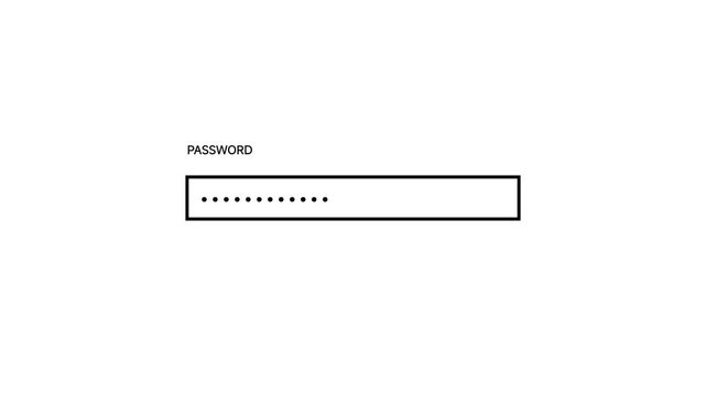 A password entry field with dots appears on screen for security