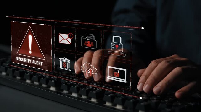 Cybersecurity threat focuses on cybersecurity, threat, and data breach with strong emphasis on system protection, data integrity, and security risks Marrow