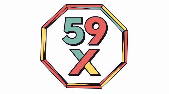 59 x logo symbol