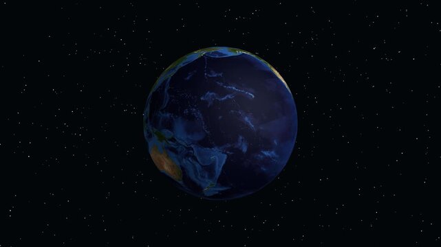 Earth Zoom Animation to Chihuahua Mexico with Population Data Overlay