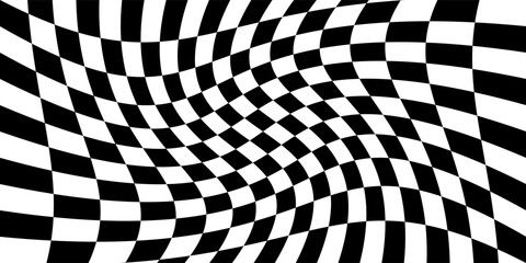Obraz premium Chess board background design. Elegant flat chess board for poster, placard, cover template and wallpaper. Square seamless texture of board.