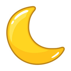 Minimalist Moon Vector icon Illustration Isolated on Transparent Background for Logo, Web and Print Design © FIRDA