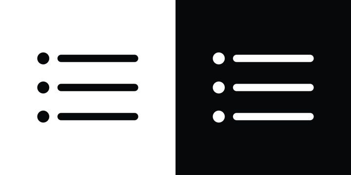 Menu icon in black and white, best for Gaphic Design