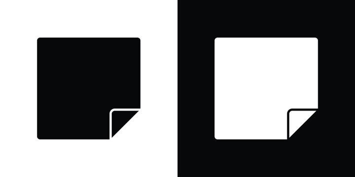 Nicotine patch icon in black and white, best for Gaphic Design