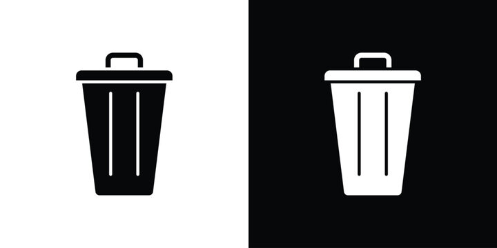 Delete icon in black and white, best for Gaphic Design