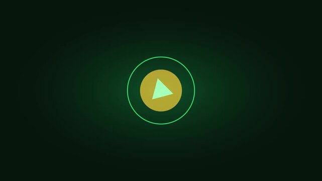 Animated directional arrow rotating in a minimalist green ui interface for digital navigation and user experience animation 4k