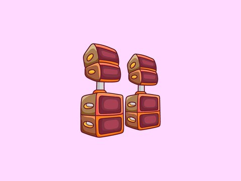Speaker Box Cartoon Vector Icon Illustration