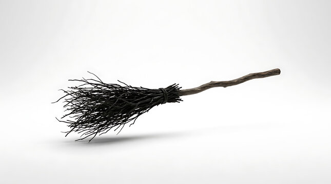Halloween Witch Broomstick Wooden Stick For Magic Spells And Spooky Seasonal Decorations