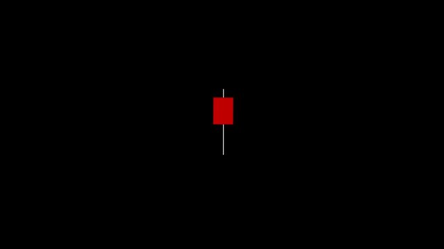 Stock market candlestick pattern hammer