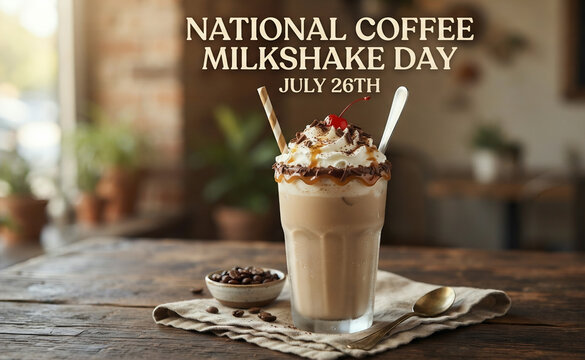 National Coffee Milkshake Day July 26th Treat
